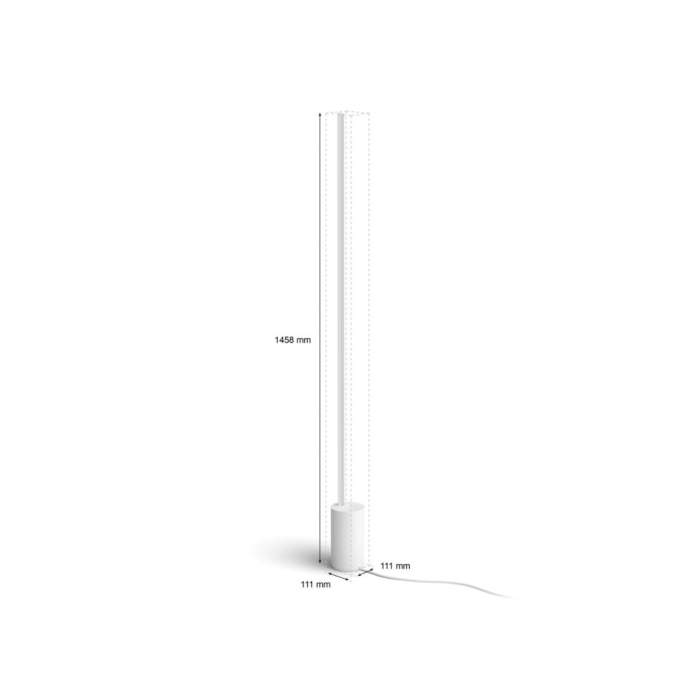 Philips 915005987101 Hue Gradient Signe Vloerlamp White and Color Wit
