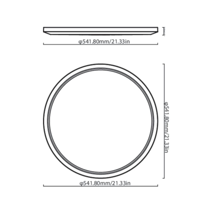 Wiz 929003301201 SuperSlim Plafond Colors and Warm to cool 32W Zwart