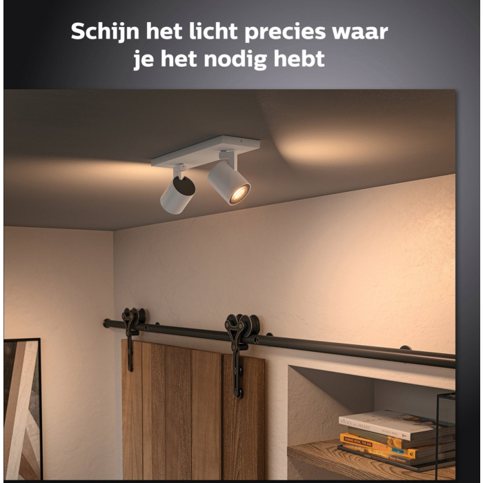 Philips 929003812001 Hue Runner 2-Spots White Ambiance Wit inclusief DIM Switch