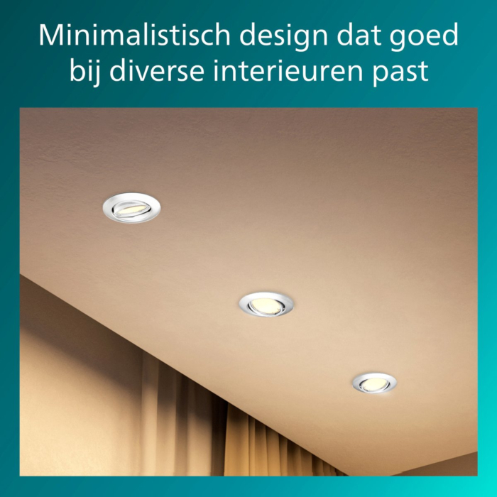 Philips Peridot Inbouwspot Richtbare spot GU10 Wit (3-pack)