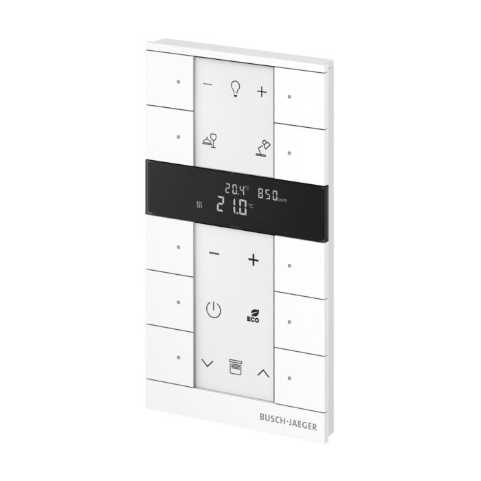 Busch Jaeger SBC-F-10.0.11-84 Free@home Tenton Thermostaat 10-voudig CO2 Studiowit