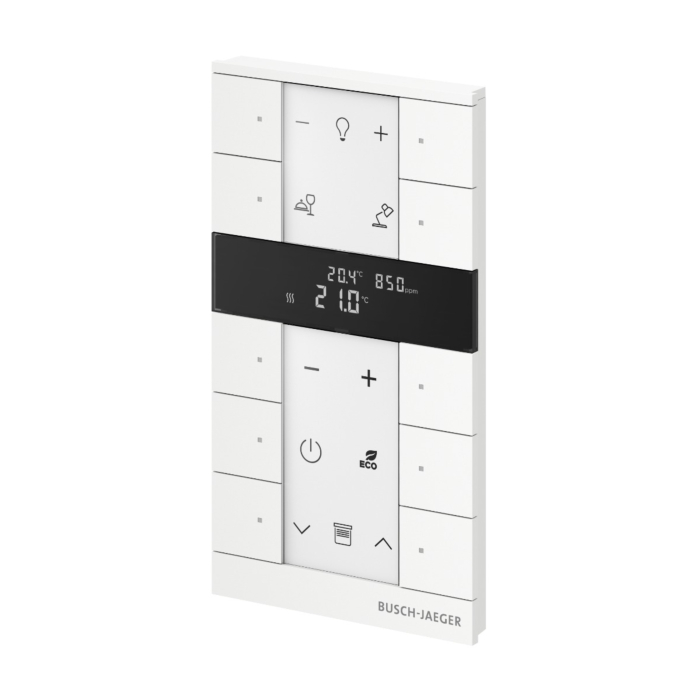 Busch Jaeger SBC-F-10.0.11-884 Free@home Tenton Thermostaat 10-voudig CO2 Studiowit mat