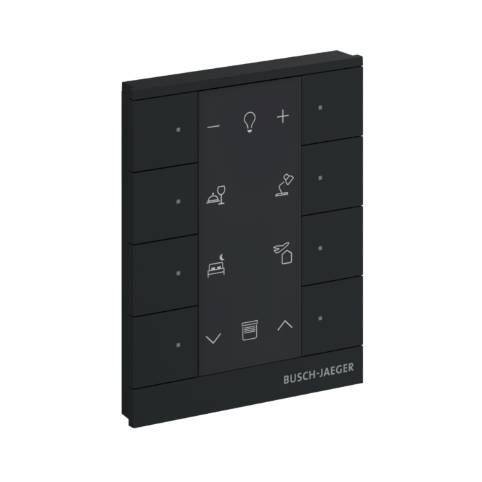 Busch Jaeger SB-F-8.0.11-885 Free@home Tenton 8-voudig Zwart mat