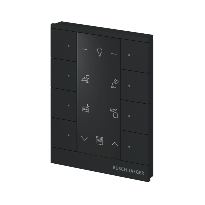 Busch Jaeger SB-F-8.0.11-885 Free@home Tenton 8-voudig Zwart mat