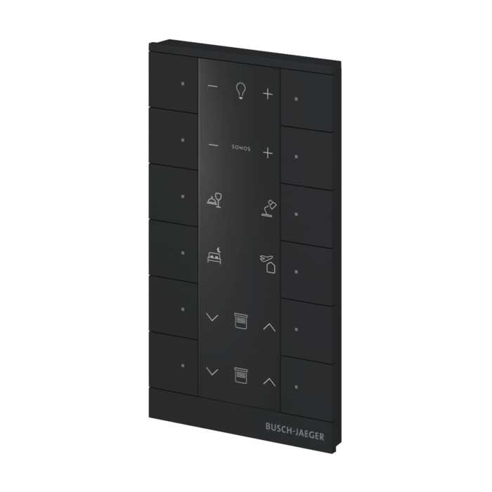 Busch Jaeger SB-F-12.0.11-885 Free@home Tenton 12-voudig Zwart mat