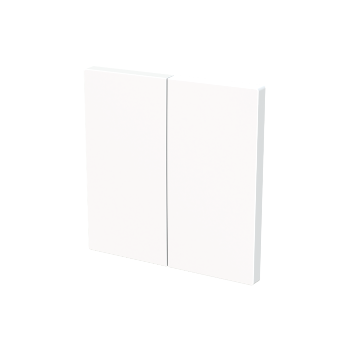 Busch Jaeger 6736 FoH-44G Bedieningswip 2-voudig voor serie Busch-art linear Studiowit
