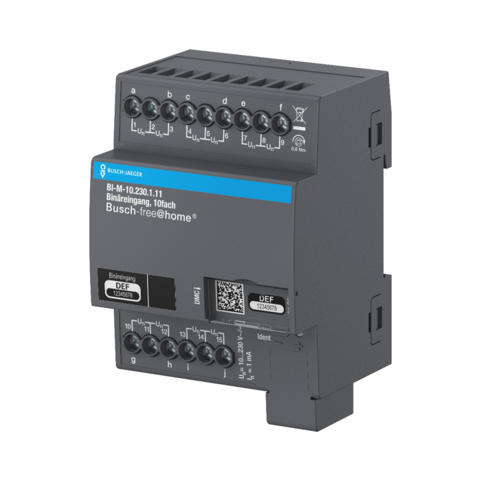 Busch Jaeger BI-M-10.230.1.11 Binaire ingang 10-voudig 10-230V voor Busch-free@home