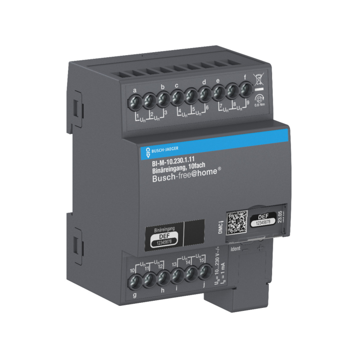 Busch Jaeger BI-M-10.230.1.11 Binaire ingang 10-voudig 10-230V voor Busch-free@home