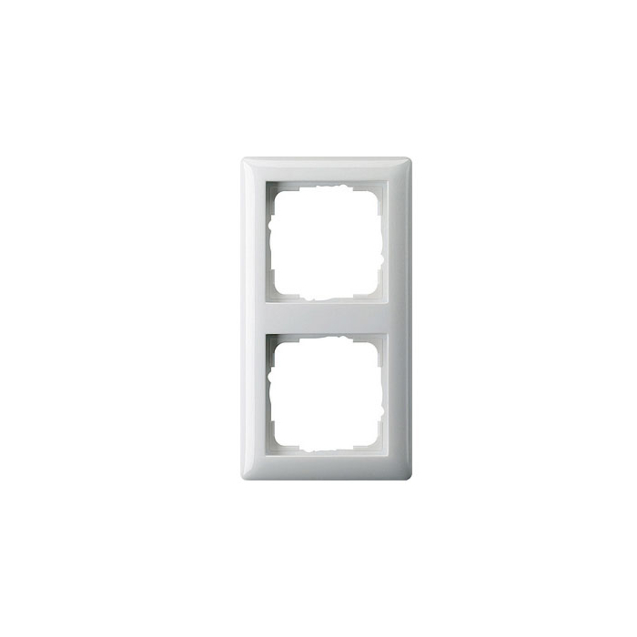 Gira 021203 Afdekraam Standaard 55 2-voudig Zuiver wit glanzend