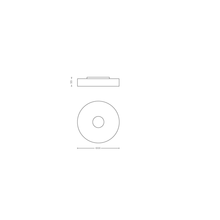 Philips 929003054701 Hue Fair Plafondlamp Zwart White Ambiance inclusief DIM Switch