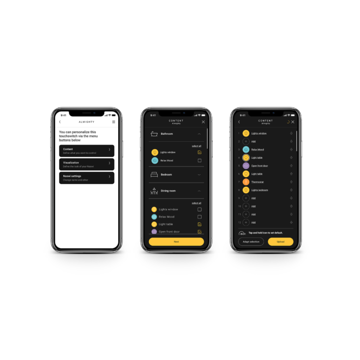 Niko 550-18001 Digital black Geconnecteerd personaliseerbaar bedieningsscherm voor Niko Home Control 24V