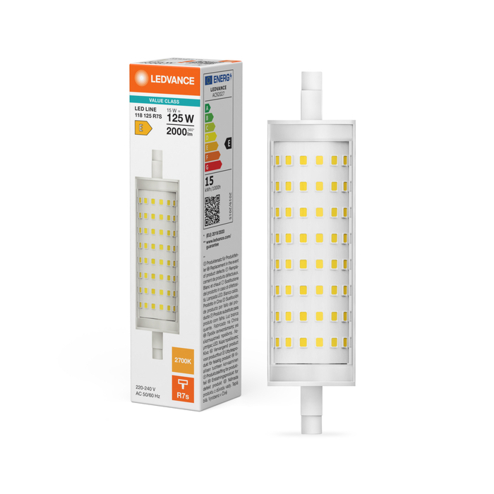Ledvance 4099854048647 LED Line 15-125W R7s 118 Warm wit OP=OP