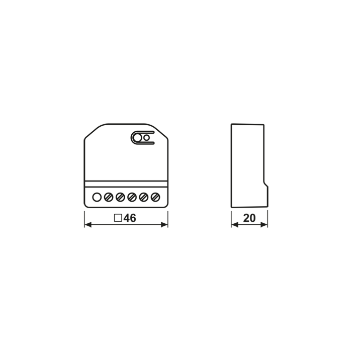 Jung BT P D1 B2 U HOME Puck dimmer 1-voudig met 2 binaire ingangen