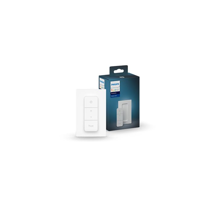 Philips Hue Starterkit: 3 GU10 lampen White Ambiance + dimmer switch + Bridge Pro + 3 Inset Trend 75 GU10 Geborsteld aluminium