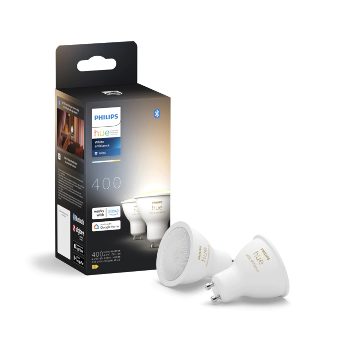 Modular Mini-Multiple Recessed Trimless Adjustable Zwart 2x GU10 Hue White Ambiance