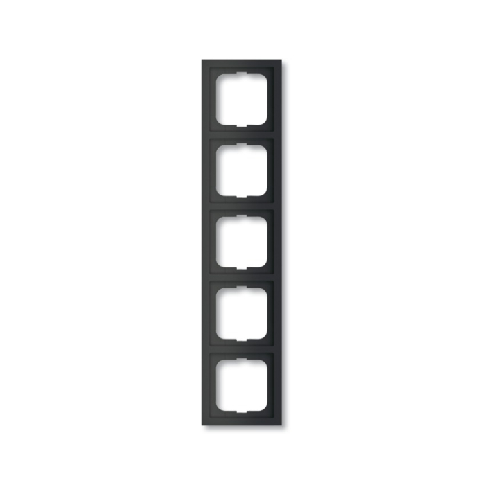  Busch-Jaeger 1725-885K Future Linear 5-voudig afdekraam Zwart mat