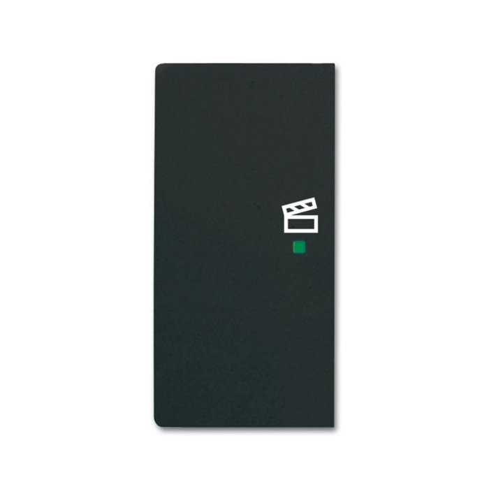 Busch-Jaeger 6233-21-885 Bedieningswip 2-voudig links, met symbool "Scène" Zwart mat