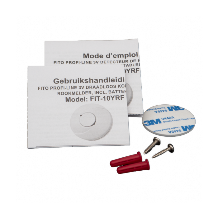 Fito FIT-10YRF Brandmelder 3V Lithium batterij (RF koppelbaar)
