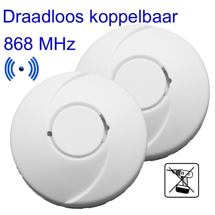 Fito FIT-10YRF Brandmelder 3V Lithium batterij (RF koppelbaar)