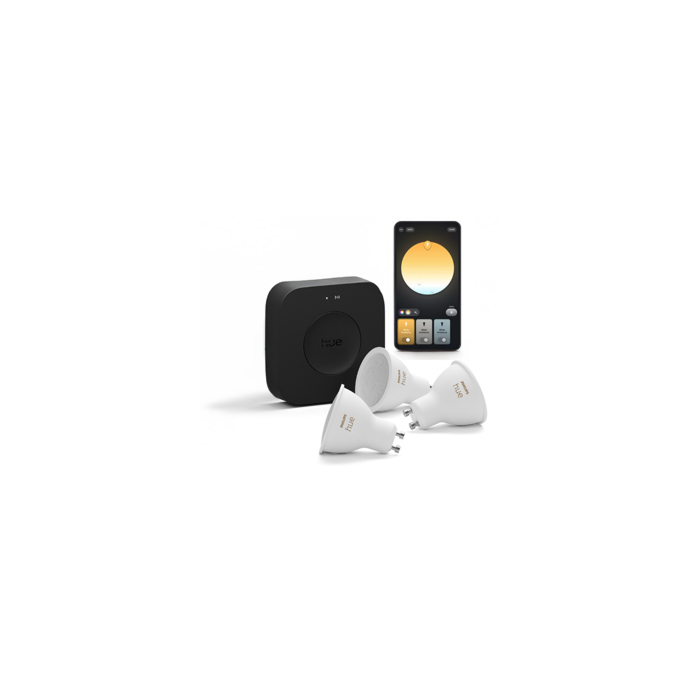 Philips Hue Starterkit: 3 GU10 lampen White Ambiance + Bridge Pro