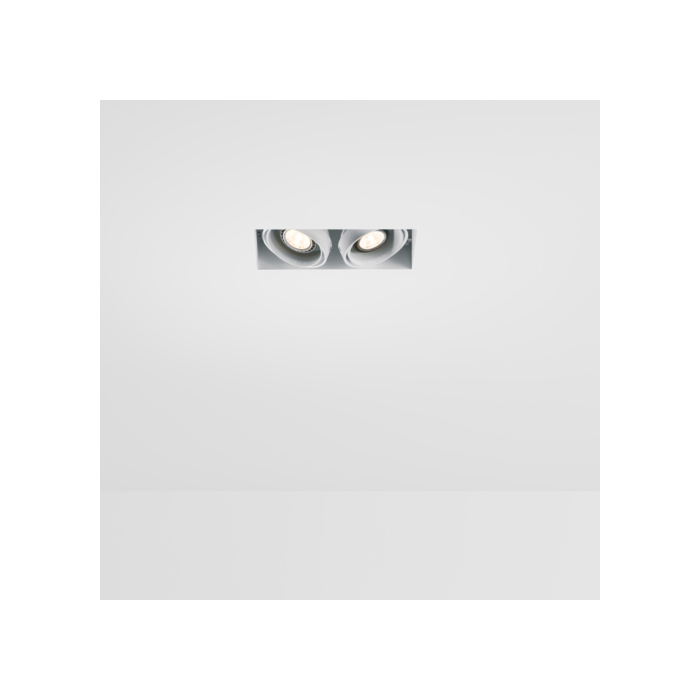Modular Mini-Multiple Recessed Trimless Adjustable Wit 2x GU10 Hue White Ambiance