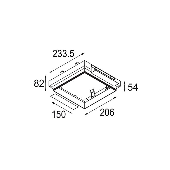 Modular Mini-Multiple Recessed Trimless Adjustable Zwart 4x GU10 Hue White and Color Ambiance