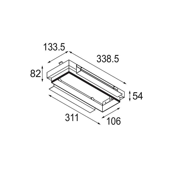 Modular Mini-Multiple Recessed Trimless Adjustable Zwart 3x GU10 Hue White and Color Ambiance