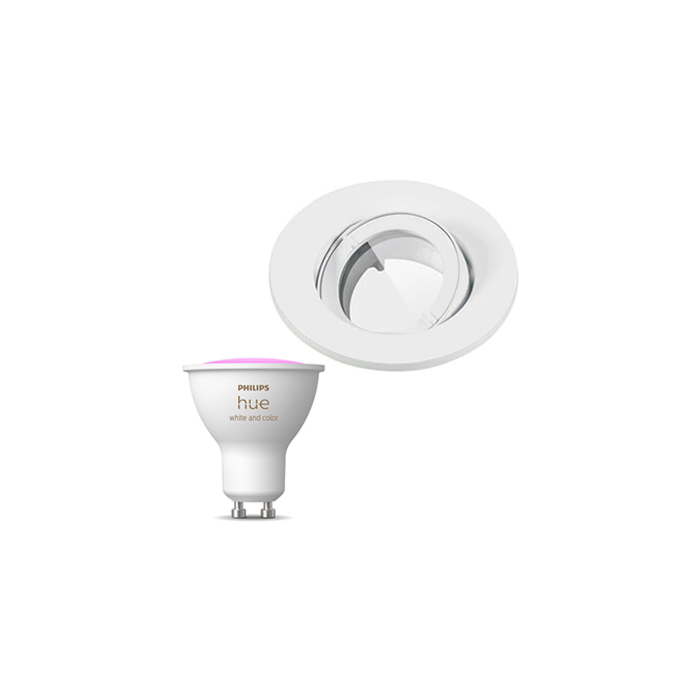 Inbouwspot Lumiance IP44 Inclusief Hue White en Color (GU10) Wit (badkamer) 