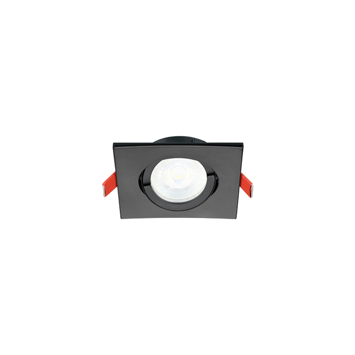 Lumiance 3084103 Inset trend 75 Square IP44 Zwart (GU10)