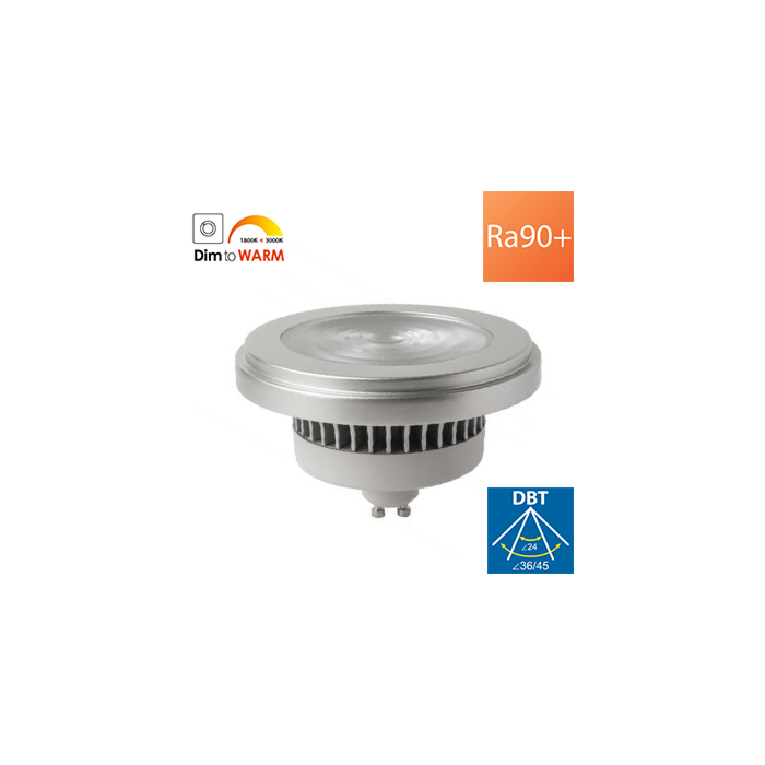 Megaman MM09935 Reflector AR111 10-50W GU10 Dim to warm 24°/45° Ra97