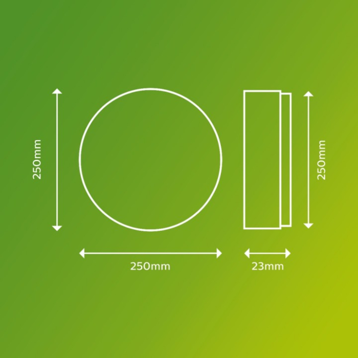 Philips 929003191301 SceneSwitch SuperSlim 15W Warm wit IP54 Zwart