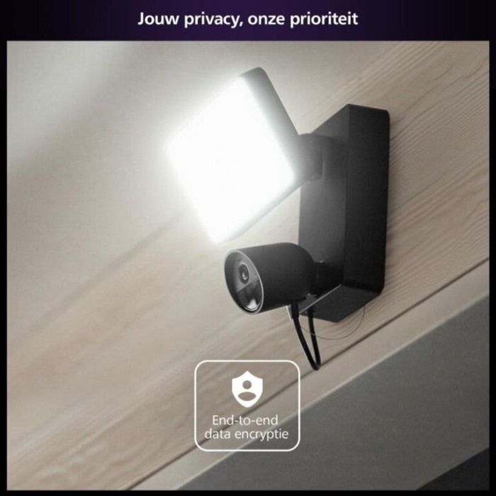 Philips 929003608801 Hue Secure Verstraler met beveiligingscamera Zwart 