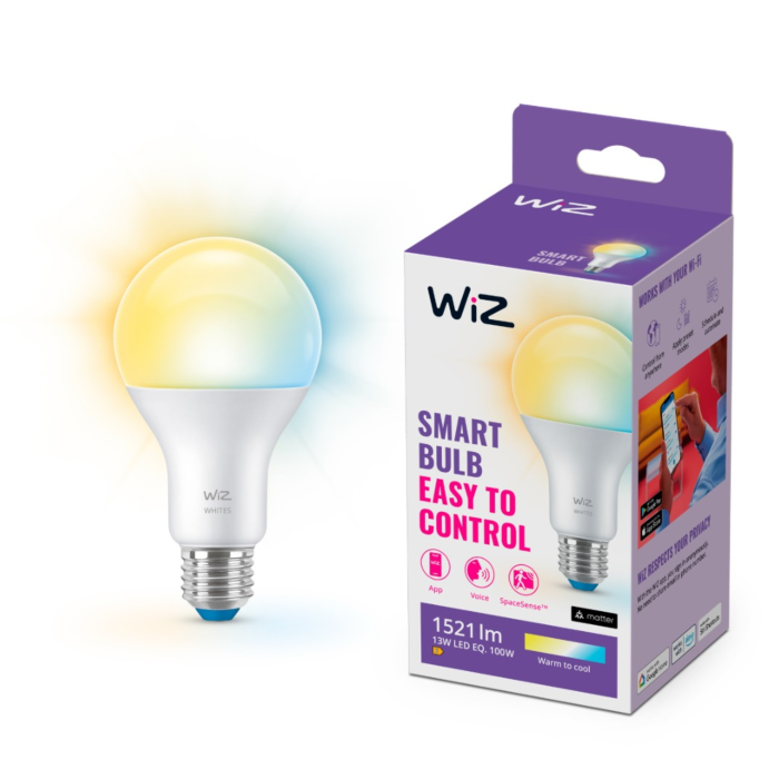 Wiz 929002449622 Warm tot koelwit licht A67 E27 13W