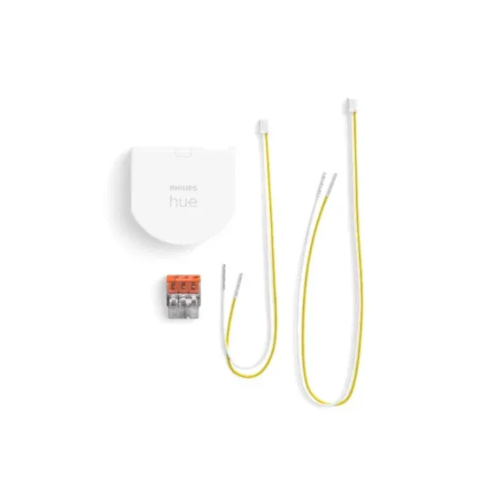 Gira Wipdrukcontact 2-voudig met Hue wandschakelaar module en Serie wippen Zwart mat