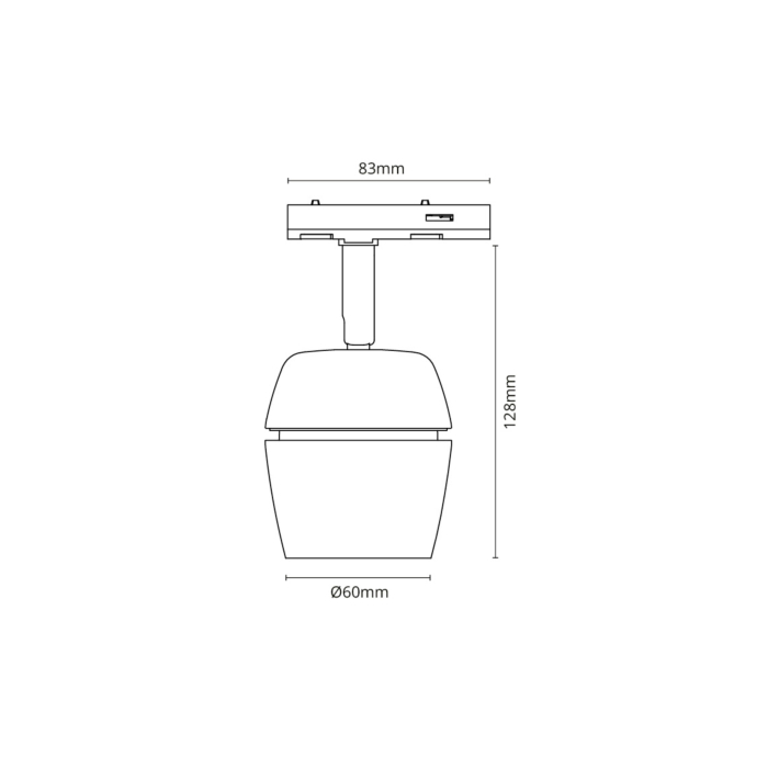 SG 320883 Zip Tube Jelsa Wit 530lm 6.5W 3000K Wit Ra 90