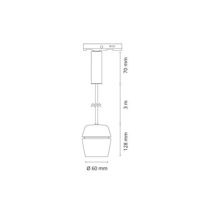 SG 320887 Zip Jelsa Pendel Wit 530lm 6.5W 3000K Wit Ra 90