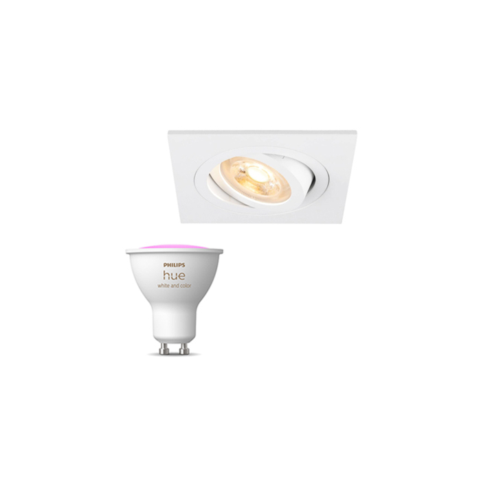 Inbouwspot SLV New Tria inclusief Hue White and Color Ambiance (GU10) Wit