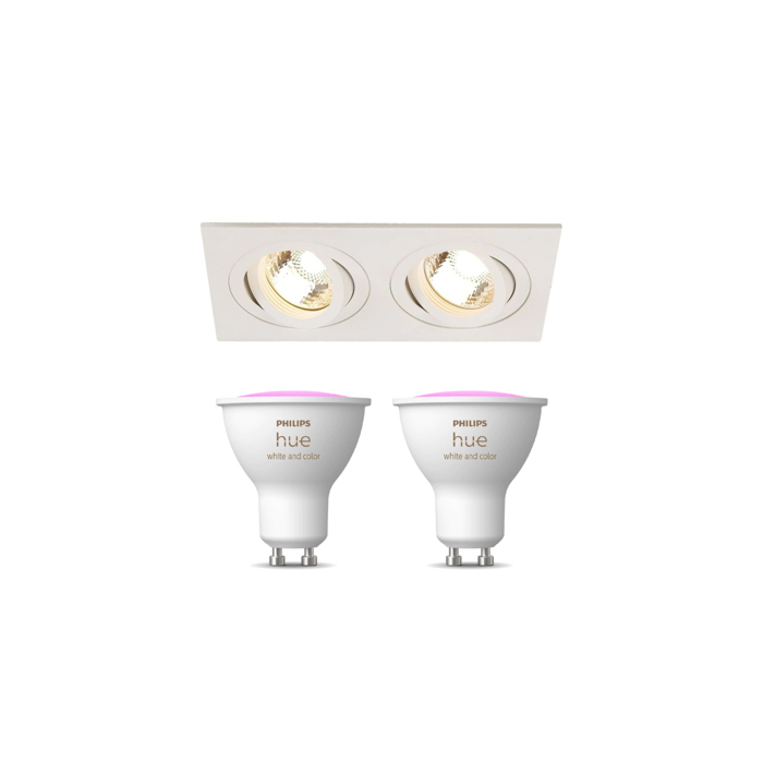 Inbouwspot SLV New Tria 2 inclusief Hue White and Color Ambiance (GU10) Wit