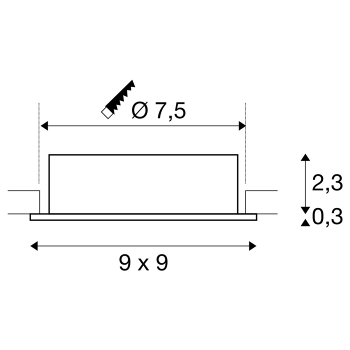SLV 1007377 NEW TRIA 75 Wit (GU10)