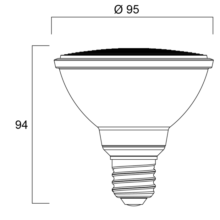 Sylvania 0029198 RefLED Retro PAR30 DIM 11-95W E27 Wit 36°