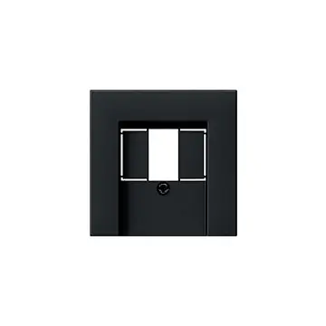 Gira 0376005 Afdekking voor USB-voeding PD System 55 Zwart mat