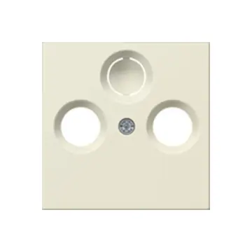 Gira 086901 Systeem 55 Afdekking voor coax-antenne contactdoos Crème wit glanzend