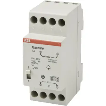 ABB 0918.004 Beltransformator Hafonorm Beltrafo 1 A voor inbouw