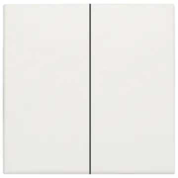 Niko 101-31004 Afwerkingsset voor dubbele elektronische schakelaar of drukknop White 