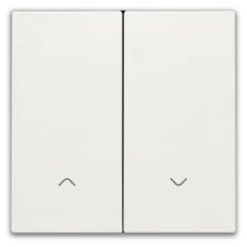 Niko 101-31006 Afwerkingsset voor dubbele elektronische rolluikschakelaar White