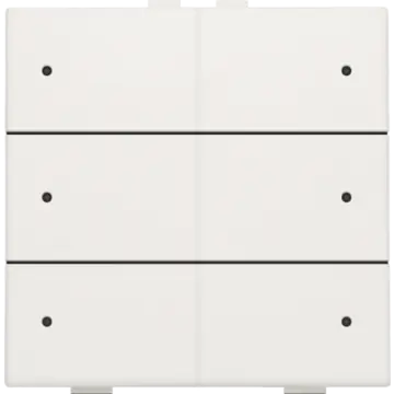 Niko 101-52206 Zesvoudige drukknop met leds en comfortsensoren voor Niko Home Control White 