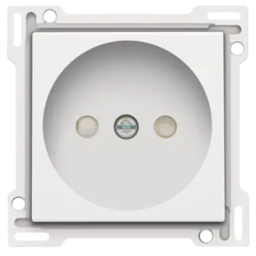 Niko 101-66501 afwerkingsset voor stopcontact zonder aarding met kinderveiligheid, White