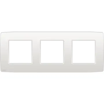 Niko 101-76700 Drievoudige afdekplaat met 71 mm centerafstand Original white