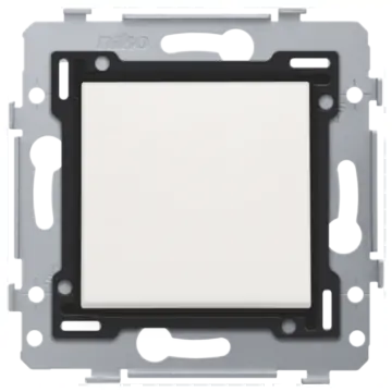 Niko 101-81615 Enkelvoudige wisselschakelaar met insteekklemmen, sokkel en afwerkingsset, White