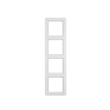 Berker 10146089 Q.1 Afdekraam 4-voudig, polarwit soft-finish